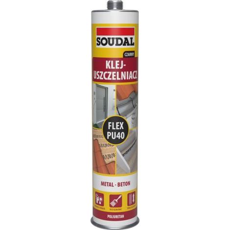 Colla sigillante poliuretanica flessibile PU 40 nera 300 ml - USZ 40PU 30C