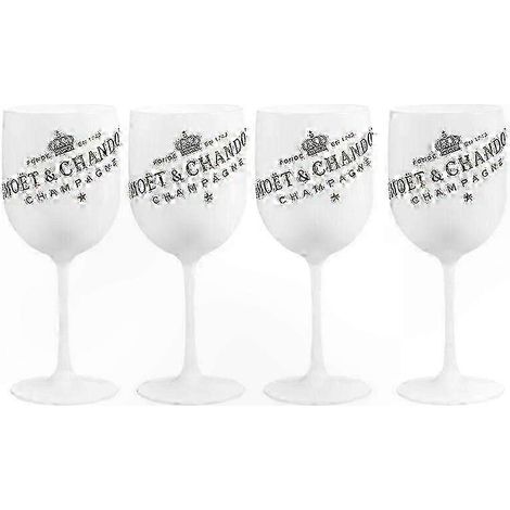 500-ml-Champagnergläser aus Acrylglas, Weingläser für Partys und Hochzeiten, 4er-Set, transparent, wiederverwendbar für festliche Anlässe (1/5)