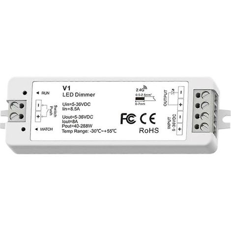 Kit variateur LED RF Mini Style pour éclairage intérieur 12V 24V 1CH-- (1/5)