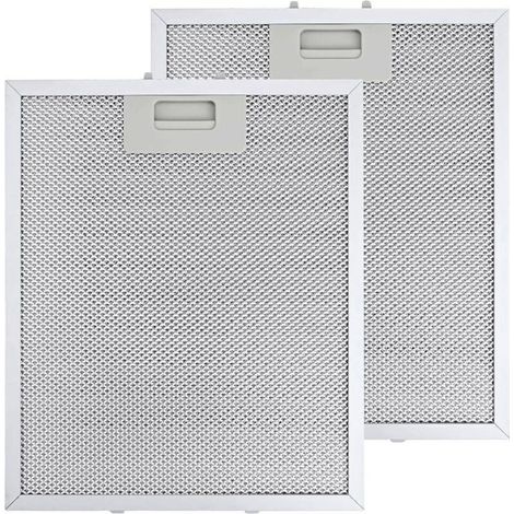 2 pièces 310mm x 250mm Filtre Hotte Aspirante pour Hotte Aspirante AEG Blancs Grande Capacité de Stockage d'huile Résistance aux Hautes Températures Pièce de Rechange 5 Couches (1/4)