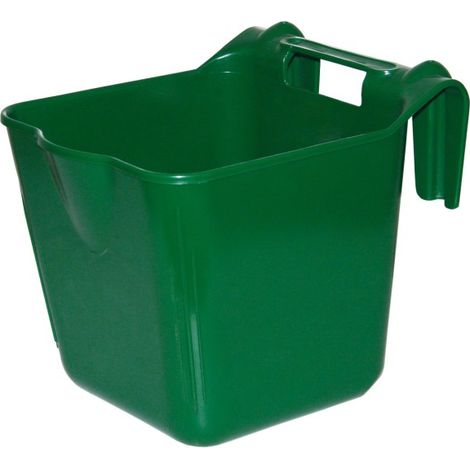 Kerbl Futtertrog HangOn / Futternapf zum Einhängen, grün, ca. 13 Liter 323480