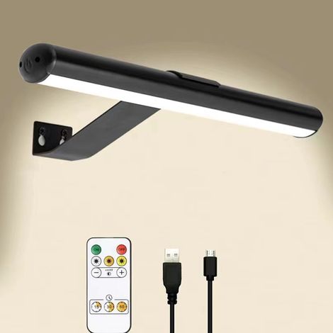 Applique wireless con sensore di movimento, applique LED wireless con telecomando, luce ricaricabile tramite USB, illuminazione con immagine magnetica, bagno, interni, camera da letto (1/4)