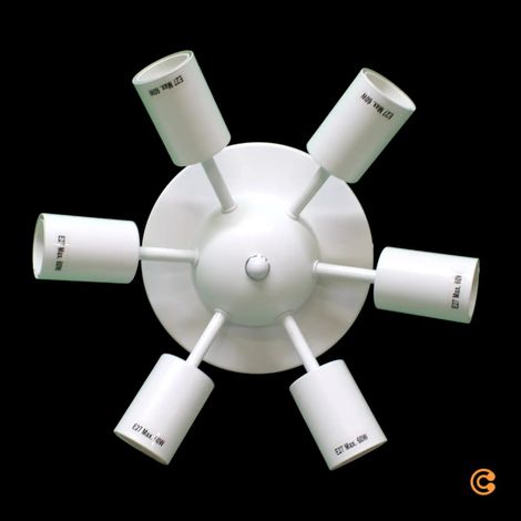 [NEUWERTIG] B-Ware Orion Gestell Lampengehäuse Deckenleuchte Leuchtenkörper Shade Weiß 80 Cm E27