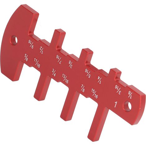 Jauge de profondeur de réglage pour scie circulaire et défonceuse - Outil de travail du bois en alliage d'aluminium - Réglage de la hauteur de lame (1/5)