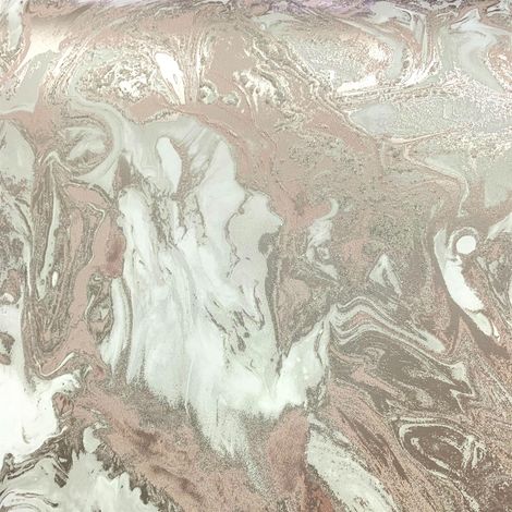 Marble Swirl Effect Glitter Wallpaper Rose Gold Pink Metallic Textured Shimmer (1/4)