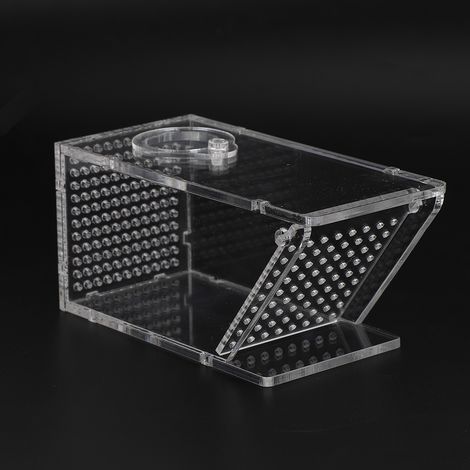 Boîte d'Appât en Acrylique pour Crustacés - Aquarium Poisson Marin et Douce - Piège à Sens Unique (1/5)