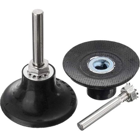 Ahlsen Stück 45 mm Polierscheiben-Pads, Schleifscheibenhalter, Dorn mit 6,35 mm Schaft, runder Verriegelungsscheibenhalter, Schnellwechsel zum Schleifen, Polieren, Drehwerkzeug