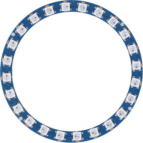 2 mehrfarbige RGB-LED-Lichtringe mit 24 LEDs (1/5)