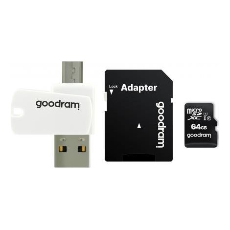 GoodRAM microSD 128GB class 10 + adpter + card reader - blister - M1A4-1280R12 (1/3)