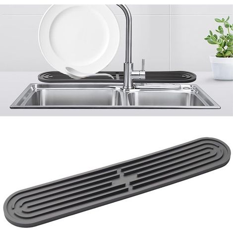 Tappetino drenante stretto in silicone - salvaspazio - resistente al calore - 1 pezzo per confezione (1/5)