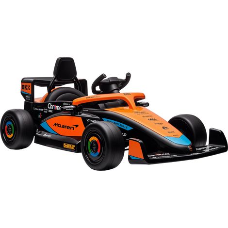 AIYAPLAY Kinder Elektroauto, 12V Kinderfahrzeug mit 2,4G-Fernbedienung, MP3 USB, Elektrofahrzeug mit Federung, Hupe, 3-5km/h, für 3-5 Jahre Kinder, Orange (1/5)
