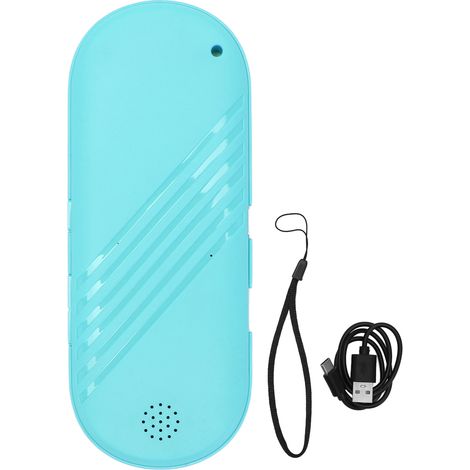 Mini-Bluetooth-Kissenlautsprecher, multifunktionaler Stereoklang mit tiefen Bässen zum Schlafen, Blau