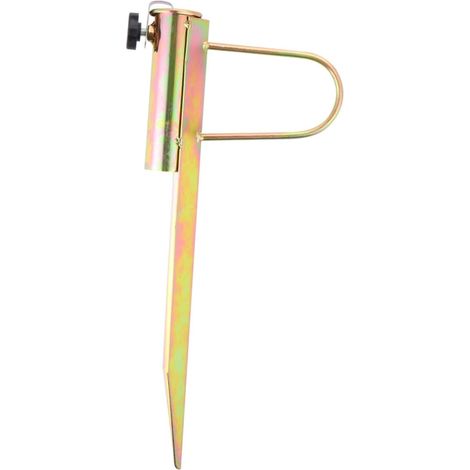 Ancoraggio per ombrellone resistente per ombrellone da esterno, fissaggio regolabile per tubi resistenti a vento e tempeste (diametro del foro di apertura 3,2-3,8 cm) (1/5)