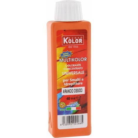 12 x COLORANTE UNIVERSALE 40 ML ARANCIO OSSIDO 100RL