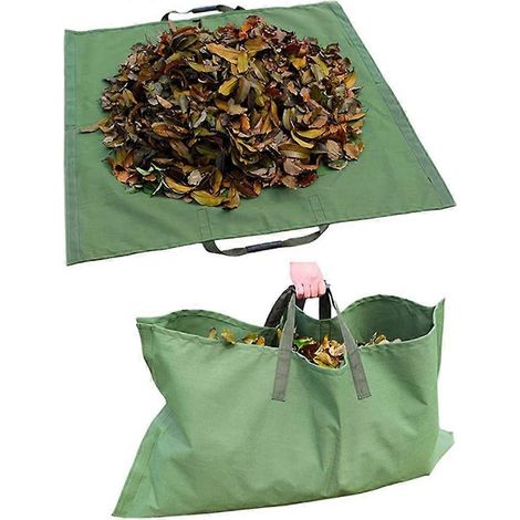 Sac de jardin for herbe sacs ordures sac ordures robustes de feuilles de feuilles de jardin gaspillage bche btisereau tissu tissu jardin pelouse gra (1/5)