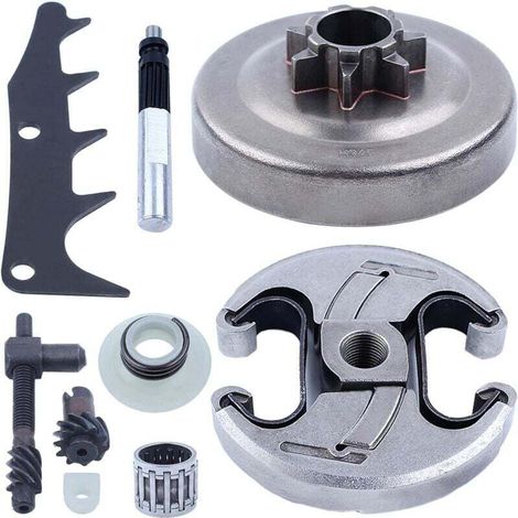 325" 7T Clutch Drum Oil Pump Kit, for Husqvarna 340 345 350 Chainsaw, Jonsered 2145 2150, 578097901, 578 09 79 01, 503932101, 503 93 21 01, 503931801