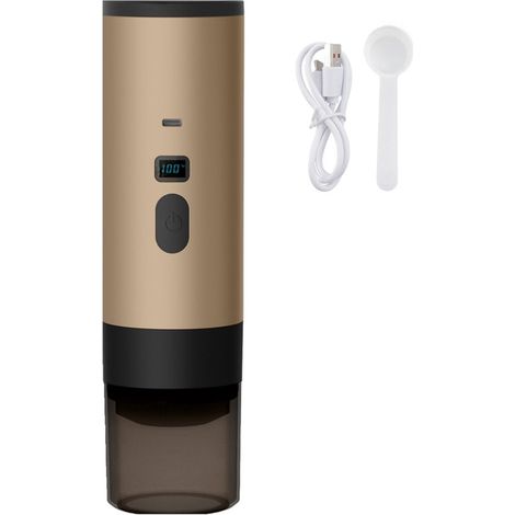 Cafetera portátil de cápsulas，23,5  6,5  6,5 cm，Cafetera para el hogar，Cafetera portátil 3 en 1，Capacidad: 90 ml，Ideal para la oficina (1/5)