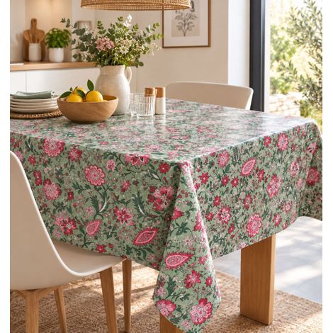 Nappe enduite Provençale Luberon Sauge - diam 180 - Sauge (1/2)