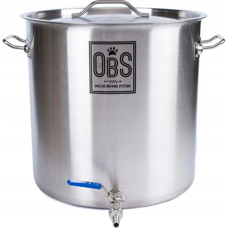 Marmite à brassage de 50 litres avec robinet, en acier inoxydable, OBS (1/5)