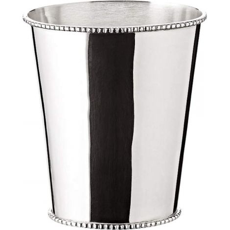 Vase de Table Décoratif Argenté Brillant pour Fleurs et Plantes, Hauteur 16 cm - PANGIVO