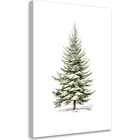 Tableau sur toile Arbre de Noël 40x60 (1/5)
