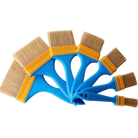 7 Pcs Home Decor Pinceaux Vernis Pinceaux Teinture Pinceaux Pinceaux (1/4)
