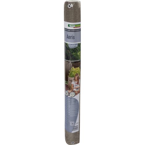 Windhager Balkonsichtschutz Aeris 0,9 x 5 m Wenge Balkonblende (1/3)