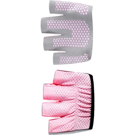 Women's Yoga Pilates Half-Finger Fitness Training Minimalist Non-Slip for Better Grip and Balance (Pink M 18cm / 7.1in) (1/5)