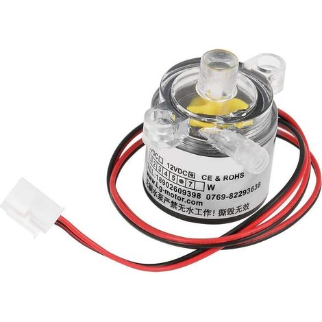 Mini Pompe 12V, Pompe Eau 12V DC, 6W Submersible Brushless Pompe à eau 2L / min pour Aquarium Fontaine Équipement Médical (1/5)