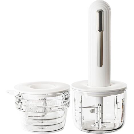 Picadora de comida para bebés - picadora eléctrica - picadora eléctrica portátil para el hogar, camping y preparación de carne. (1/5)