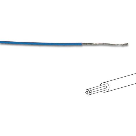MONTAGEKABEL - ø 1.4 mm - 0.2 mm² - MEHRADRIG - BLAU