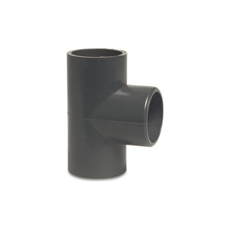 Raccord en T pour tuyauterie de piscine – 90 °, PVC-U - 50 mm - raccord à coller