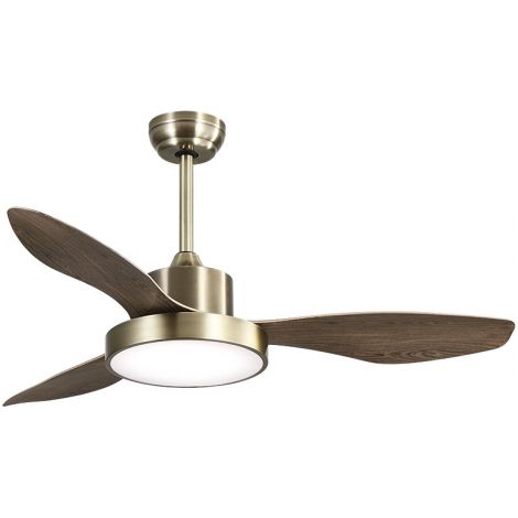 DC Deckenventilator Hayate 48W Eiche Leder (1/4)