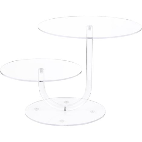 Gteau Transparent Prsentoir Alimentaire en Acrylique 2 tages (1/5)