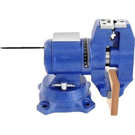 Étau, Largeur d'ouverture de 10 cm, Rotation à 360°, Profondeur de mâchoire de 50 mm, Poids de 10 kg, Dimensions 35 cm x 20 cm x 10 cm (1/5)