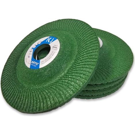 Discos de amolar elásticos de 125 x 4,0 x 22 mm para acero y hierro fundido - 5 unidades (1/3)