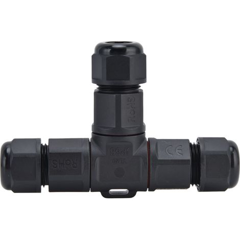 Connecteur étanche en T à 3 broches pour fil électrique, adaptateur de connexion rapide 250 V 16 A TL20 (1/5)