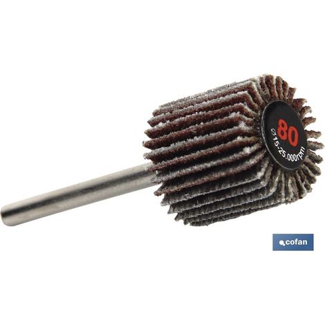 Mini-Schleifventilator mit Ø15x15mm-Griff und Ø3mm-Schaft, ideal für Metallarbeiten (Körnung 240)