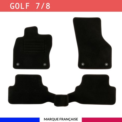 Tapis de voiture - Sur Mesure pour GOLF 7 (dès 2012) - 3 pièces - Tapis de sol antidérapant pour automobile (1/4)
