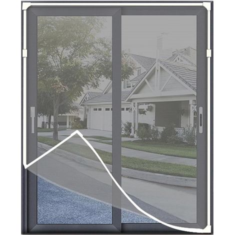 Moustiquaire magnétique compatible avec les fenêtres à moustiquaire en fibre de verre ignifugée, cadre magnétique réglable jusqu'à 100 x 120 cm et 150 x 180 cm. Marco Blanco (1/5)