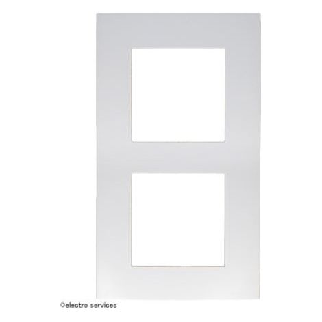 Plaque double verticale entraxe 57mm Espace Lumière Arnould