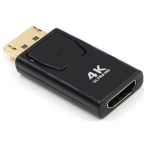 Displayport vers Hdmi Adaptateur, Adaptateur Compatible avec Ordinateur De Bureau/Pc De Bureau/Pc/Moniteur/HDTV, Adapté Aux éQuipements Displayport Et Hdmi Connexion (1/5)