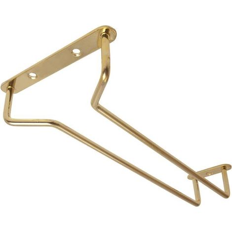 Support verres à pied en laiton poli 255mm - 115 x 255 x 36 mm - BEAUMONT (1/5)