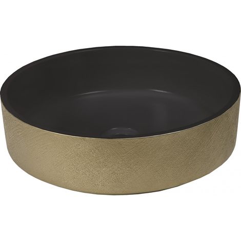 DUNE 188534 GLAM BLACK&GOLD Lavabo de Sobreencimera - ref: 188534