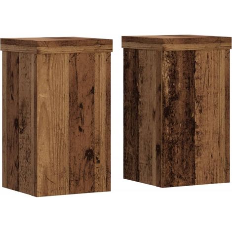 Maison Exclusive - Supporti per Piante 2 pz Legno 10x10x18 cm Legno Multistrato