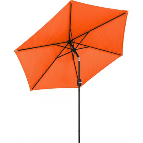 Outsunny 2.6M Garden Parasol Umbrella with Aluminium Pole, Tilt, Crank (1/5)