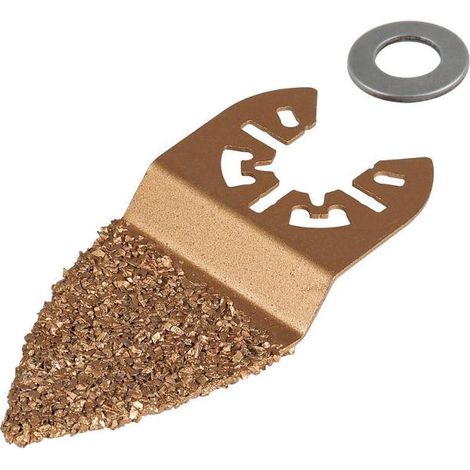 Wolfcraft Fingerraspel Dreieck 35 mm Hartmetall für Vibrationssägen Multisägen (1/4)