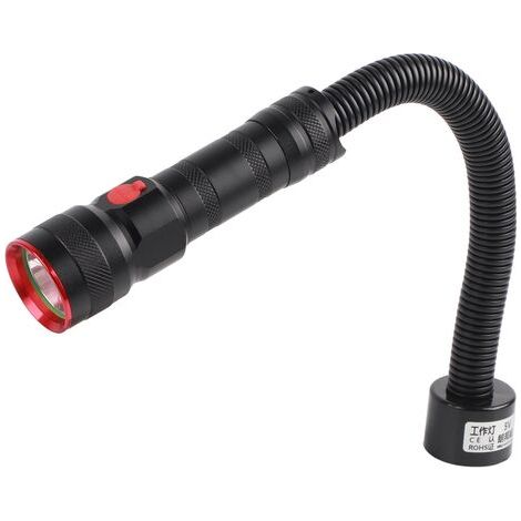 Lámpara de trabajo LED recargable por USB 2 en 1 con base magnética para fresadora CNC. (1/5)