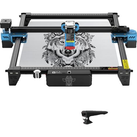 Machine de gravure laser CNC, contrôle WiFi, compatibilité avec divers matériaux, Paquet 5, 80W TTS-10 PRO, Prise EU (1/2)