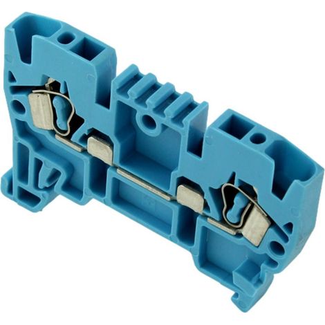 Borne De Jonction à Ressort 2,5mm² Bleu - Connexion Automatique - 1 Entrée + 1 Sortie